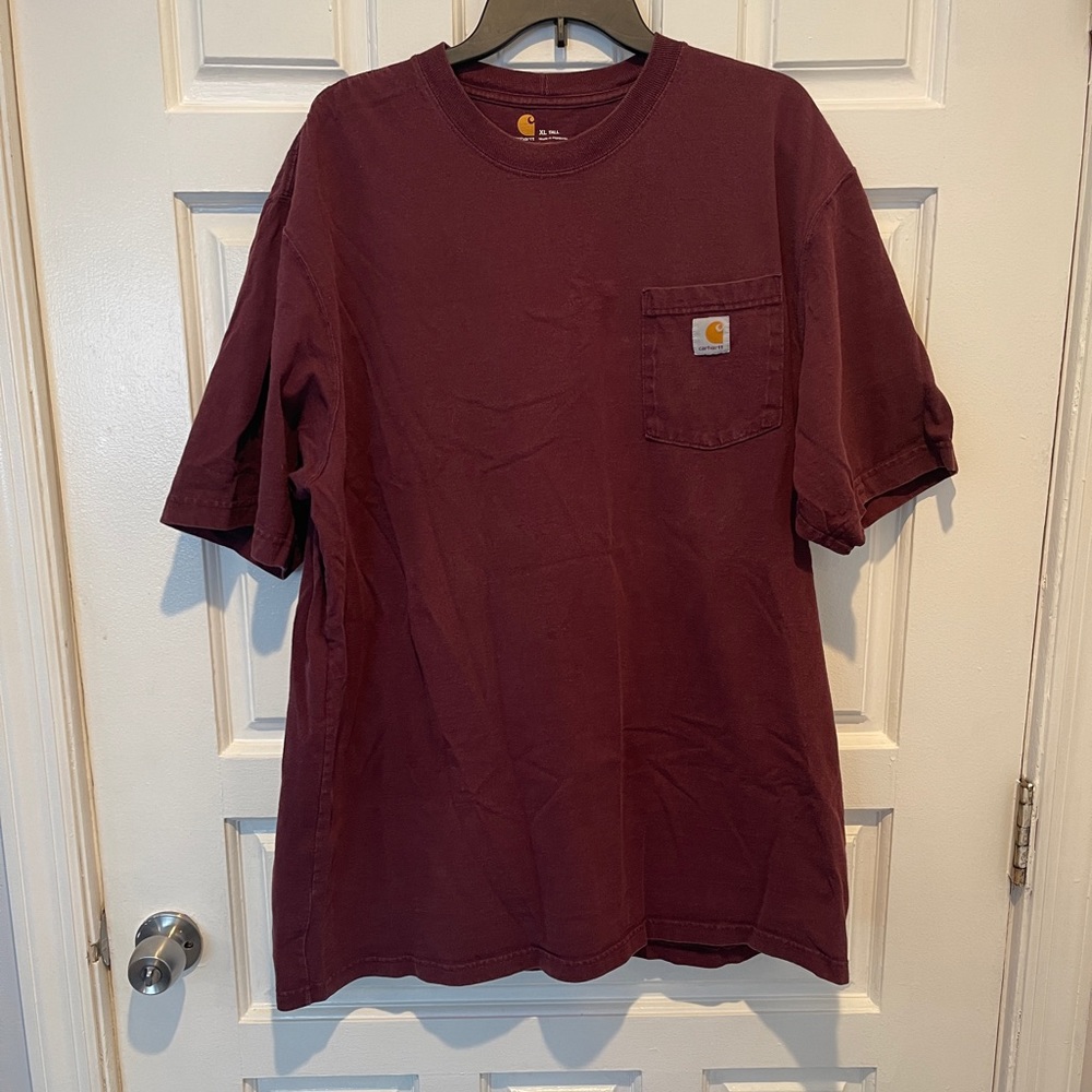 Red carhartt shirt